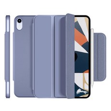 모할랩 아이패드 마그네틱 폴리오 애플펜슬 수납 케이스, 04 라벤더, 1개
