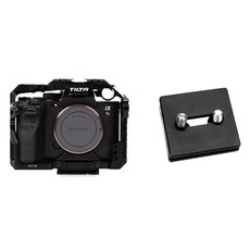 틸타 소니 A7S3 케이지 ARCA 플레이트 키트 블랙, 1개, TA-T18-FCC-B, TA-T18-QRBP4-B