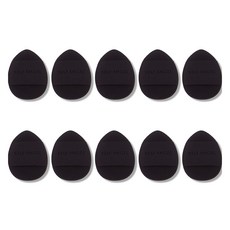 핑거 손가락 메이크업 미니 스펀지 퍼프, 10개, 블랙