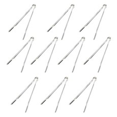 CoCoREX 鱷魚不鏽鋼夾 大 30公分, 不鏽鋼銀色, 10個