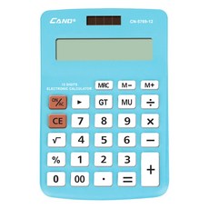 우리가스토리 카노 고급 컬러 12자리 전자계산기 CN-5769, 블루, 1개