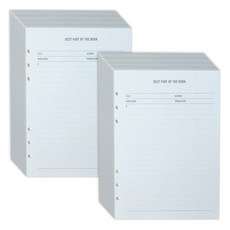 PAPERIAN Make a Memo 6孔內頁 A5抄寫筆記本, 16入, 2個