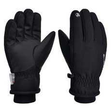 Krida 滑雪滑雪板運動防寒手套 雙手組, 1套, 黑色