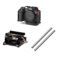 틸타 캐논 R5C R5 R6 15mm 로드 베이스 플레이트 케이지, 1개, TA-BSP-15-B, TA-T22-FCC-B-V2, R15-150-S