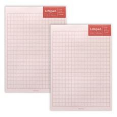 페이퍼리안 니어앤디어 노트패드 A5, 원고지 핑크, 2개, 60매