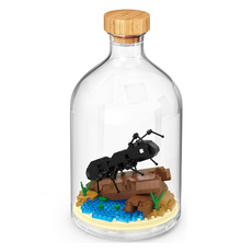 인테리어 병속에 미니 퍼즐 곤충 동물, 100피스, 개미, 1개