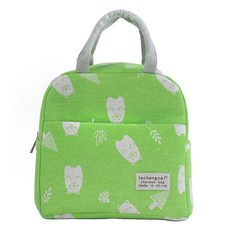 Allode 動物圖案午餐袋, 1個, NO 04 淺綠小豬