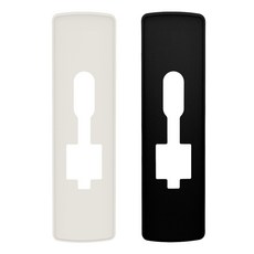 Milre 美樂 推拉式電子鎖補強板 2件組, 白色, 黑色, 1套