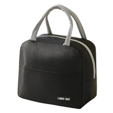 Allode 圓形方形午餐袋, NO 06 黑色, 1個