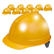 동명 투구형 안전모 DMS-1001F, 옐로우, 10개