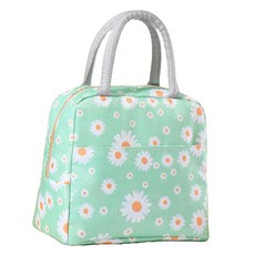Allode 碎花方形午餐袋, 1個, NO 04 綠色雛菊