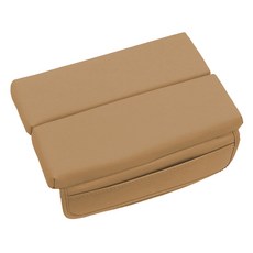 M-NOBLE 車用雙開式扶手箱墊, 1個, 鞍棕色