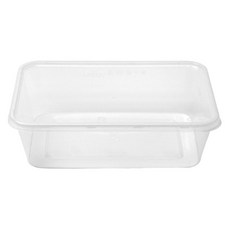 Happypack 透明方形射出容器 B650, 50個, 1入