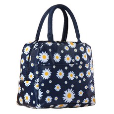 Allode 碎花方形午餐袋, 1個, NO 02 海軍藍雛菊