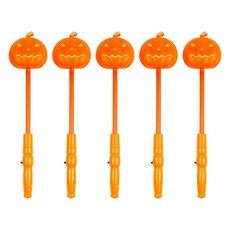 萬聖節LED南瓜棒 角色扮演道具, 橘色, 5個