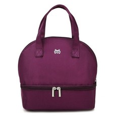 Allode 經典手提午餐袋, NO 06 深紫色, 1個