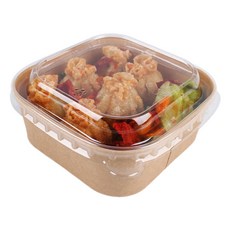 正方形容器 500ml+蓋子組, 50套