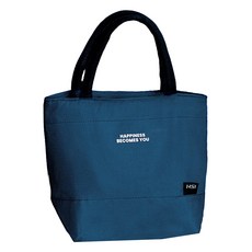 Allode 簡約字母午餐袋, 1個, NO 03 海軍藍