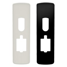 Milre 美樂 Miele 無孔門鎖加固板 2 件套, 白色 黑色, 1組