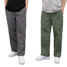 콘피아르 남성용 크런키 워터프루프 와이드 팬츠 2종 세트 TC9511