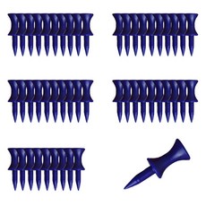 Sonnyo 指定高度簡約彩色高爾夫球釘, 50個, 02 藍色