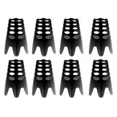 低阻力室內練習高爾夫球座, 黑色, 8個