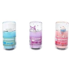 三麗鷗角色水球玩具郵票讚美常年郵票 3 件套, 藍色, 紫色, 紅色, 1套