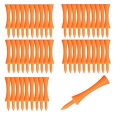 Sonnyo 指定高度簡約彩色高爾夫球釘, 50個, 06 橘色