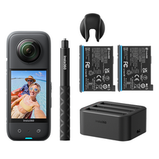 인스타360 X3 올타임 액션캠 세트, 블랙, CINSAAQ/B