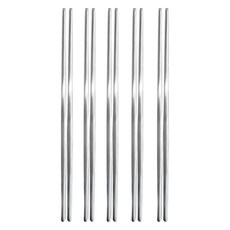 Bueokdaom Plitvice 韓國製 304不鏽鋼餐筷, 銀色, 5個