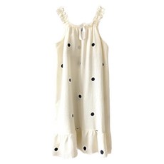 Makemine 女用高爾夫可拆卸胸墊式高級浴袍 55 x 80 cm, 圓點, 1個