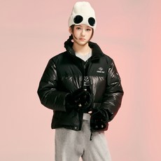 applepink 童款亮面短版鴨絨外套 S805