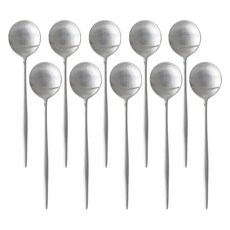 廚房Daom Plitvice 韓國製 304不鏽鋼 點心匙, 銀色, 10個