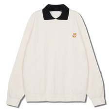 ILLUSO 男款 WD Logo 快樂柴犬 特殊雙面布料 雙領 寬鬆版型 大學T