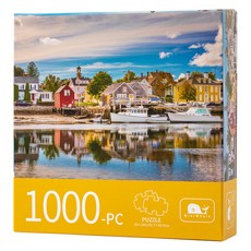 MINIWHALE Linablue 德國成人正方形盒裝拼圖, 1個, 1000件, 混合色