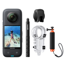 인스타360 X3 인비져블 다이브 액션캠 세트, 블랙