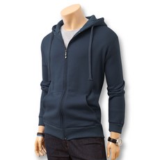 블루포스 남성용 체비홀 기모 후드 포켓 집업