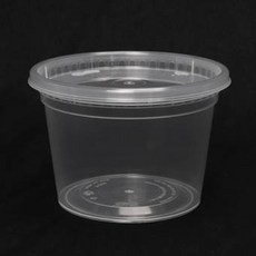 Happy Pack 圓形粥碗 碗身 + 碗蓋組合 BW-480, 50套, 1入