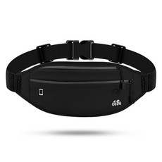 OUDU For You Living 運動防水馬拉松跑步腰包, 1個, 黑色