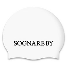 SOGNAREBY 經典矽膠泳帽, 1個, 白色