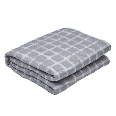 Sumyondogam 碳纖維可水洗電熱毯, S(100 x 180cm), 白色格紋