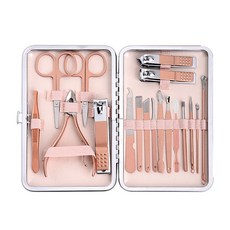 PP Home Living 小袋裝指甲刀美甲18件組, 混色, 1套