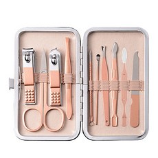 피피홈리빙 파우치형 손톱깍이 네일 10종 세트, 1세트, 혼합색상