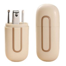 PP家居 口袋收納盒 + 指甲剪 + 掏耳棒 套組, 混色, 1套