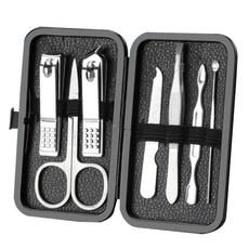 피피홈리빙 스텐 손톱 발톱 네일 도구 7종 세트, 1세트, 실버