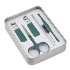 PP Home Living 小巧指甲剪美容工具6件組, 墨綠色, 1套