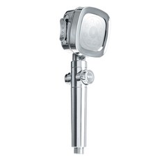 生活的神 4階段高水壓淋浴蓮蓬頭, 銀色, 1個