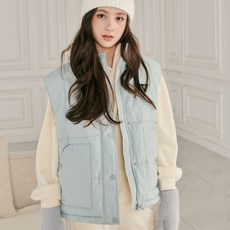 applepink 女童款口袋澎澎背心 S701