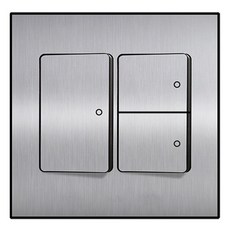 Boedam 內建跳線銀色開關 3孔 2入 銀色, 1個