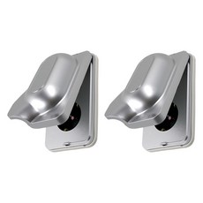 Boedam 防水防濺型插座 2孔 直式 銀色, 2個